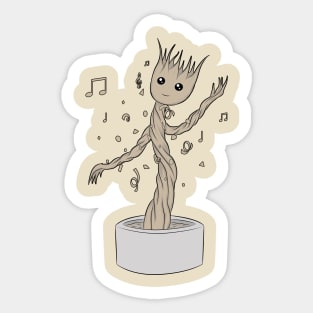 Groot Dance  Happy Sticker